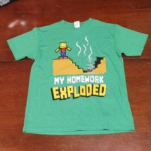 My Homework Exploded Green Tee - Size 8 - NWt